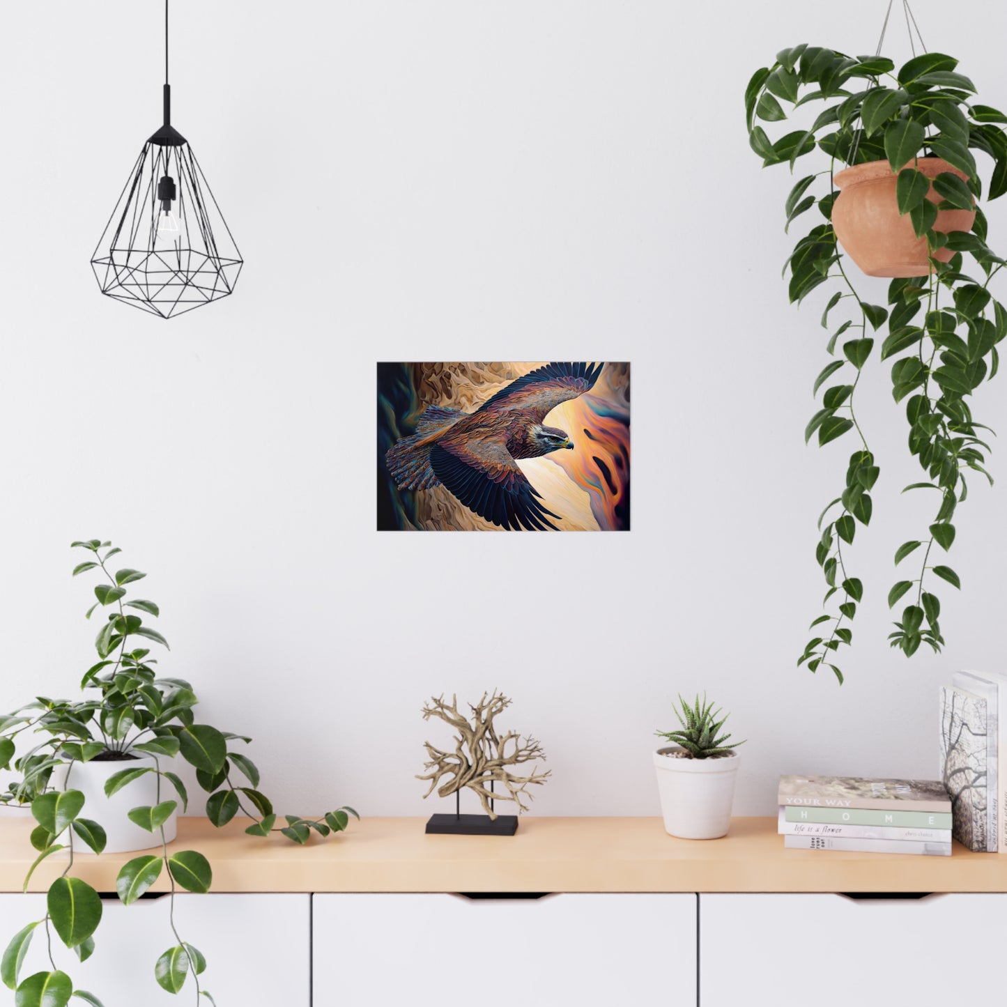 "Ivory Winged Lynx" Poster - Print