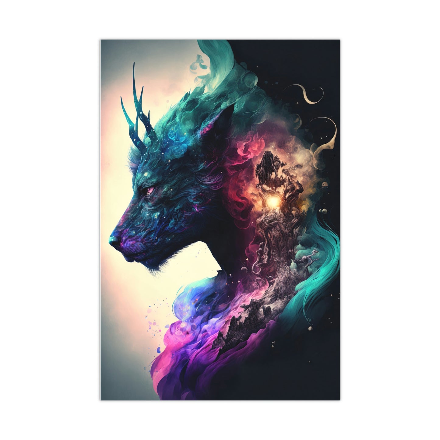 "Cervitaur Deity" Poster - Print