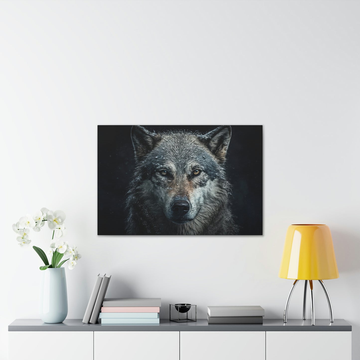 "Loyal Wolf" Canvas Stretched, 0.75" - Print