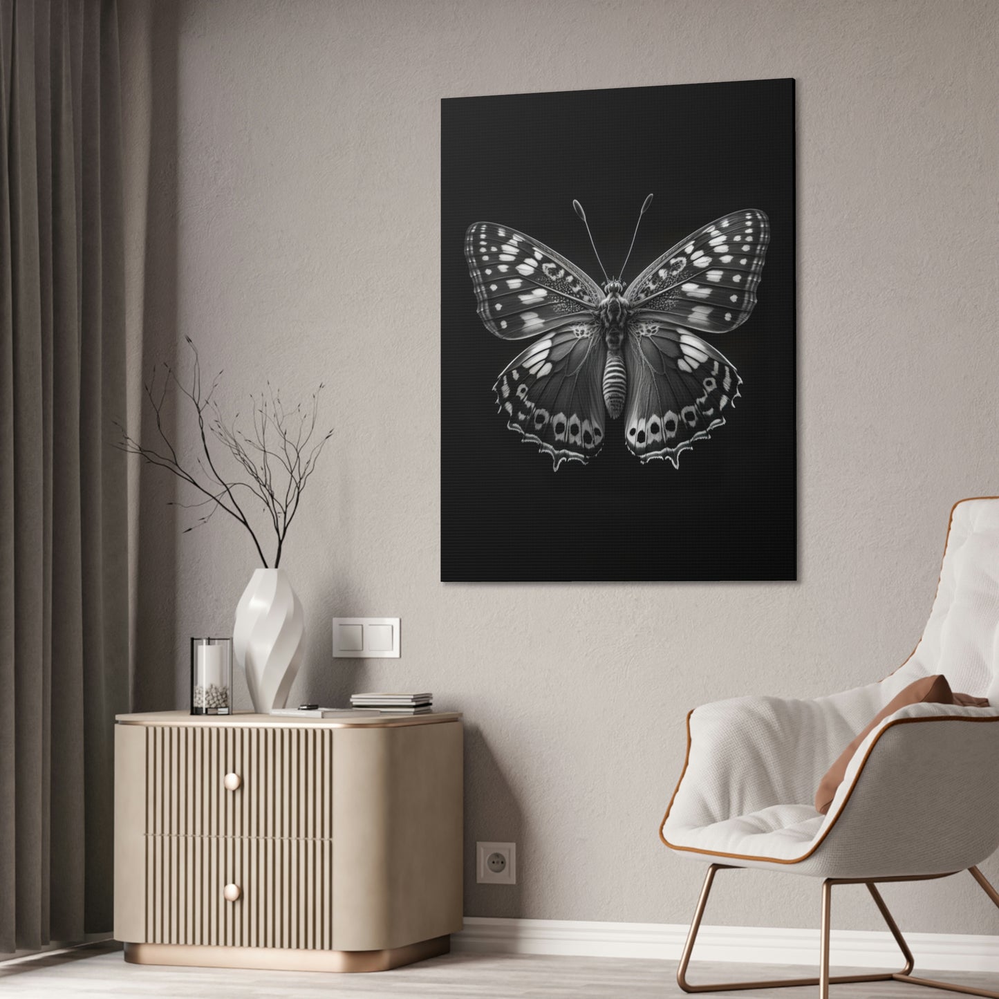 "Macro Monarch" Canvas Stretched, 0.75" - Print