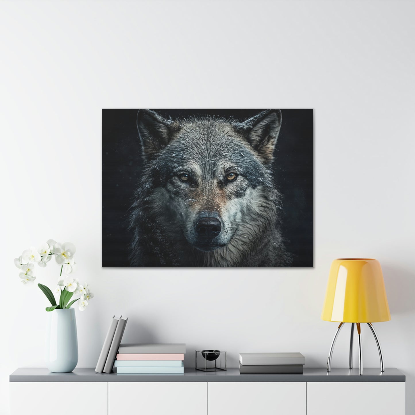 "Loyal Wolf" Canvas Stretched, 0.75" - Print