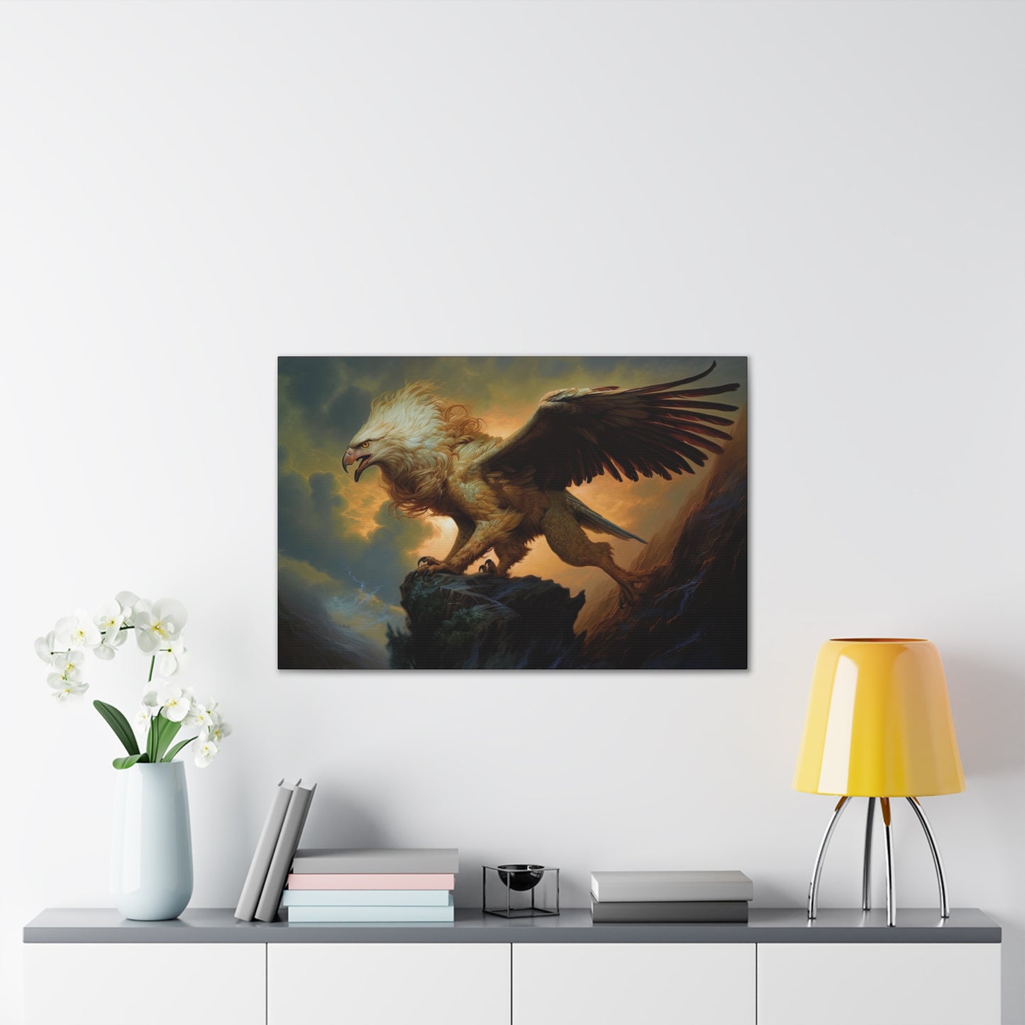 "Stalking Griffon" Canvas Stretched, 0.75" - Print