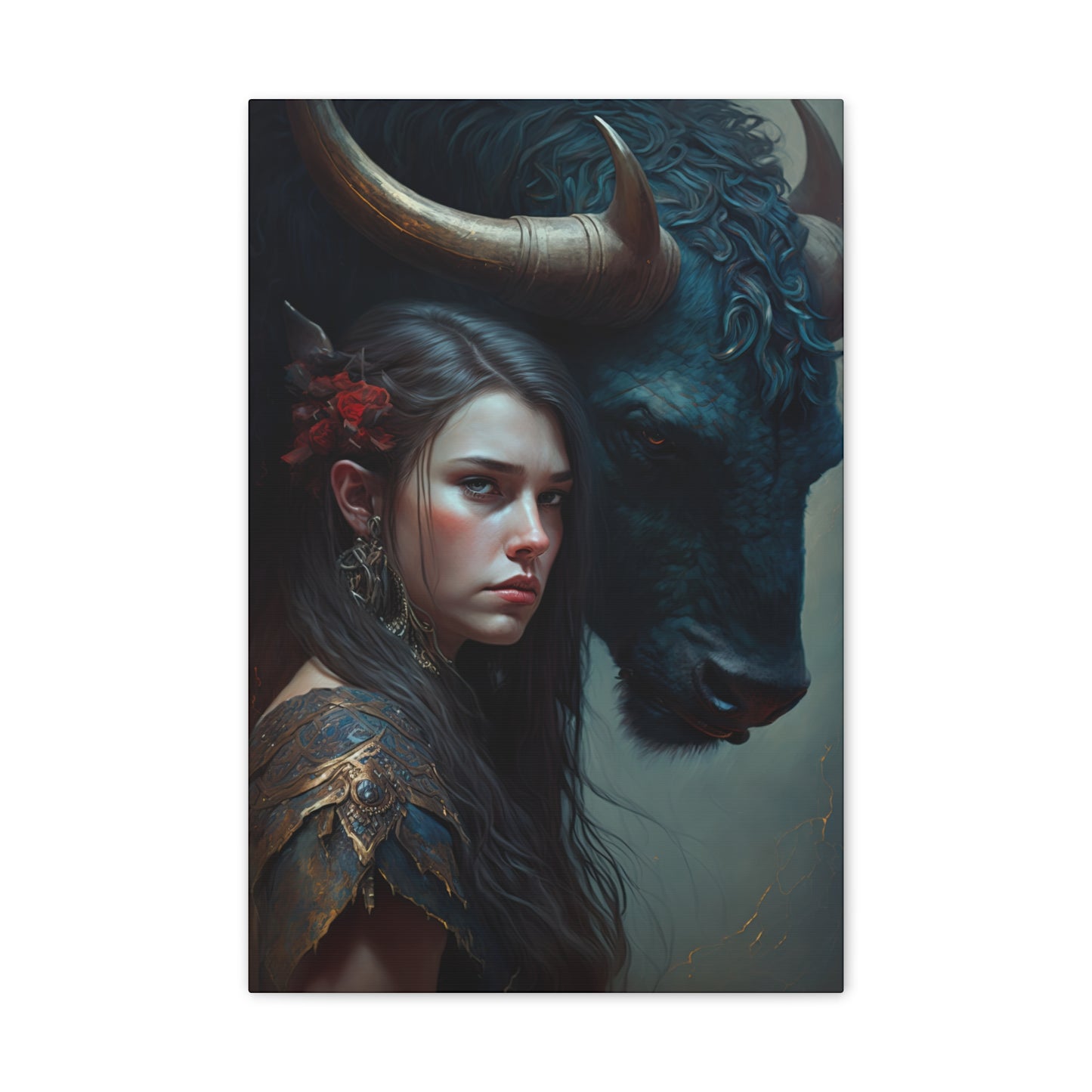 "Beauty And The Beast" Canvas Stretched, 0.75" - Print