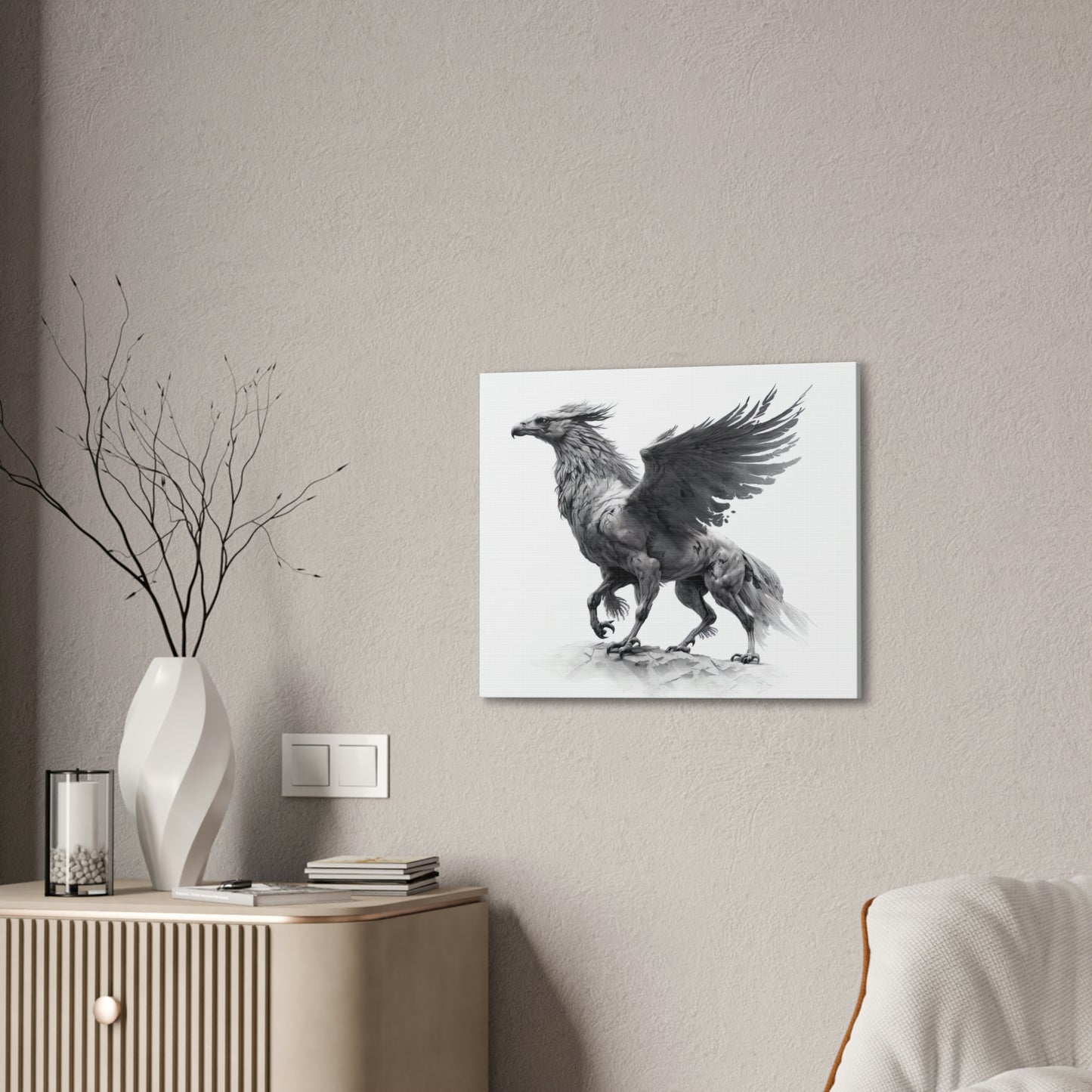 "Hippogriff" Canvas Stretched, 0.75" - Print