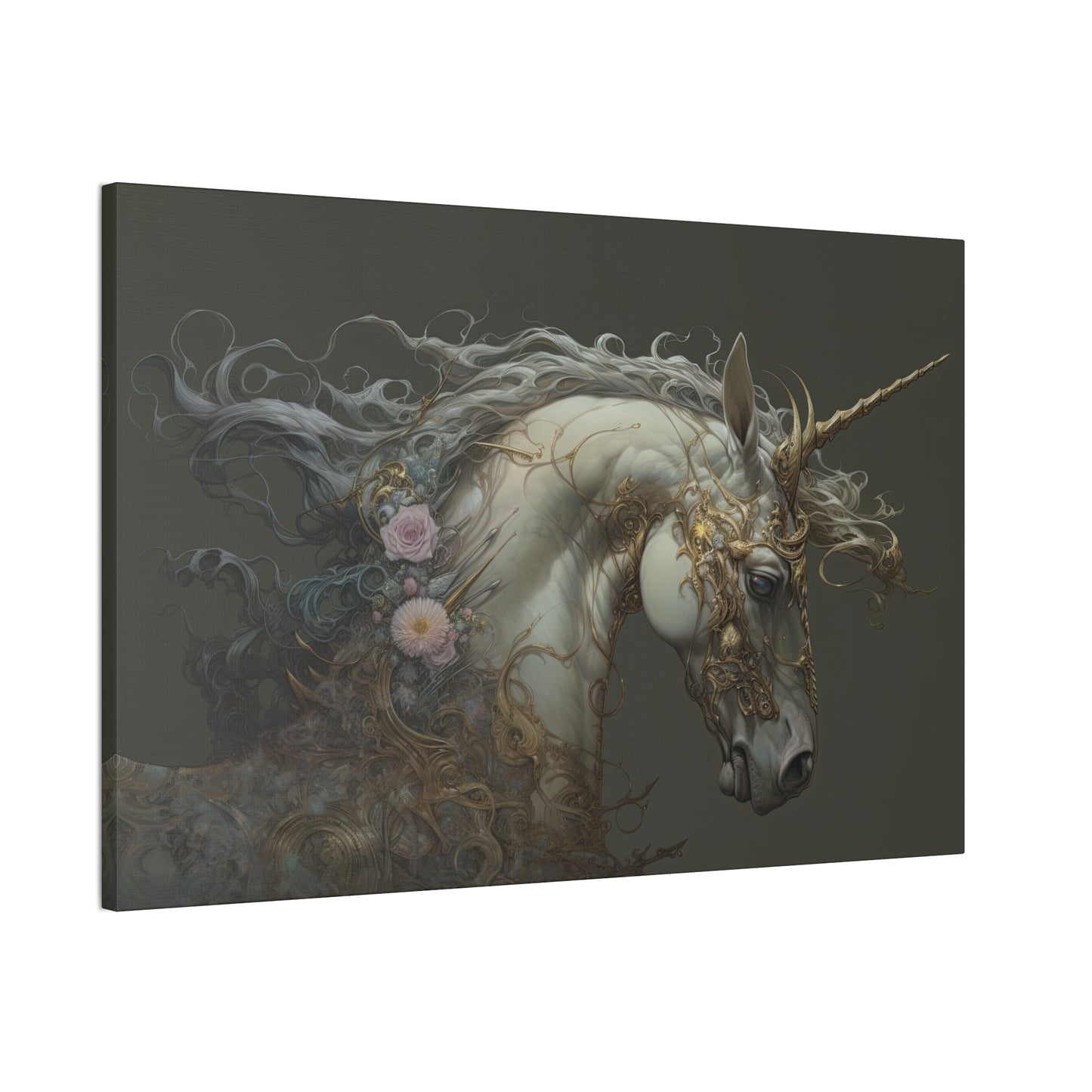 "Unicorn Majesty"  Canvas Stretched, 0.75" - Print