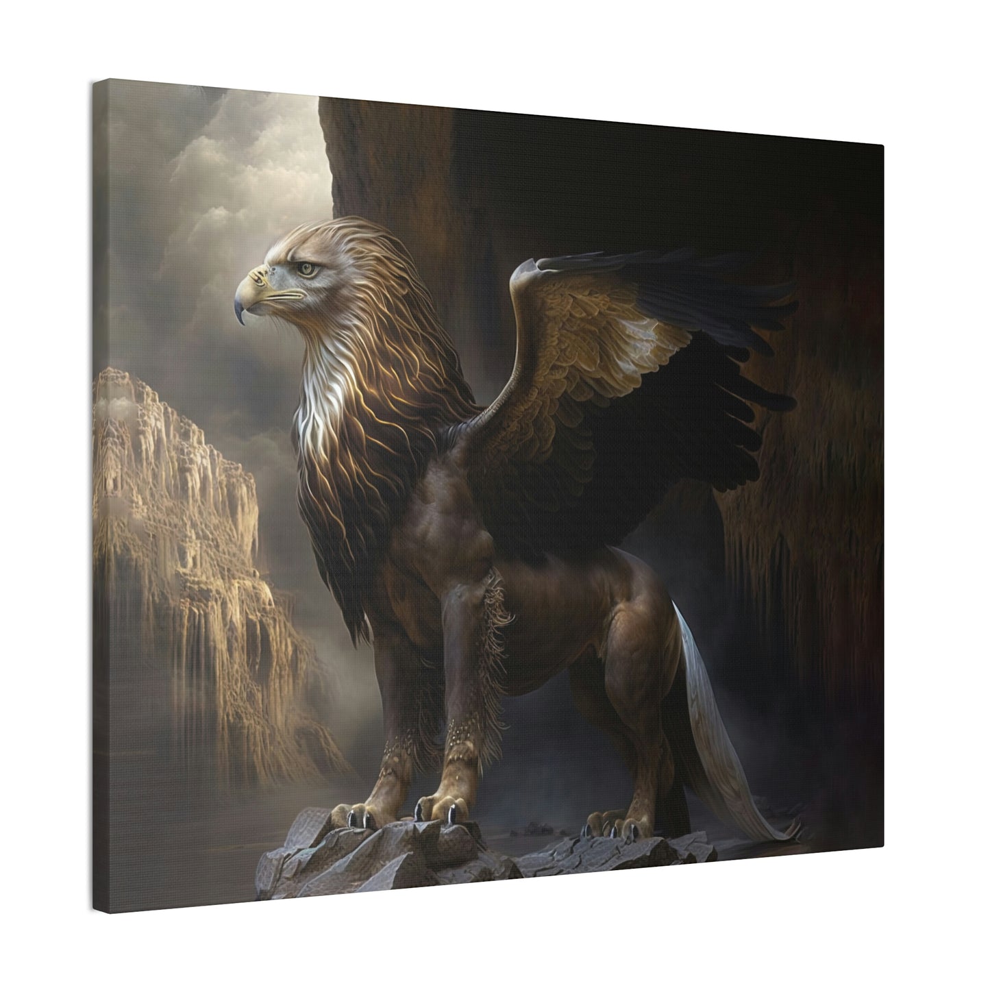 "Griffon Guard" Canvas Stretched, 0.75" - Print