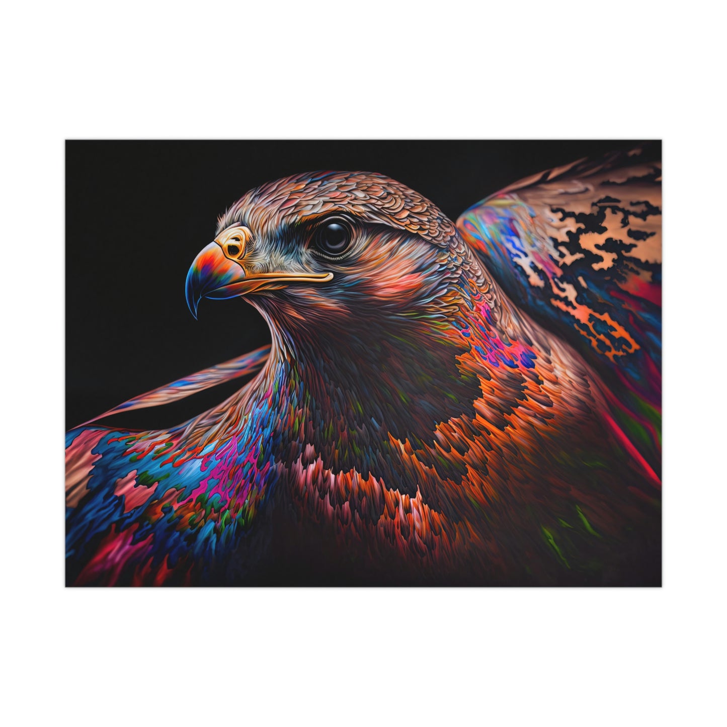 "Fluro Falcon" Poster - Print