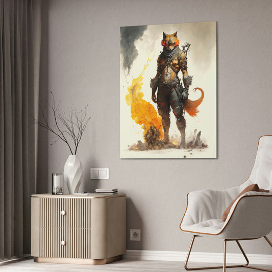 "Madmax Cat" Canvas Stretched, 0.75" - Print