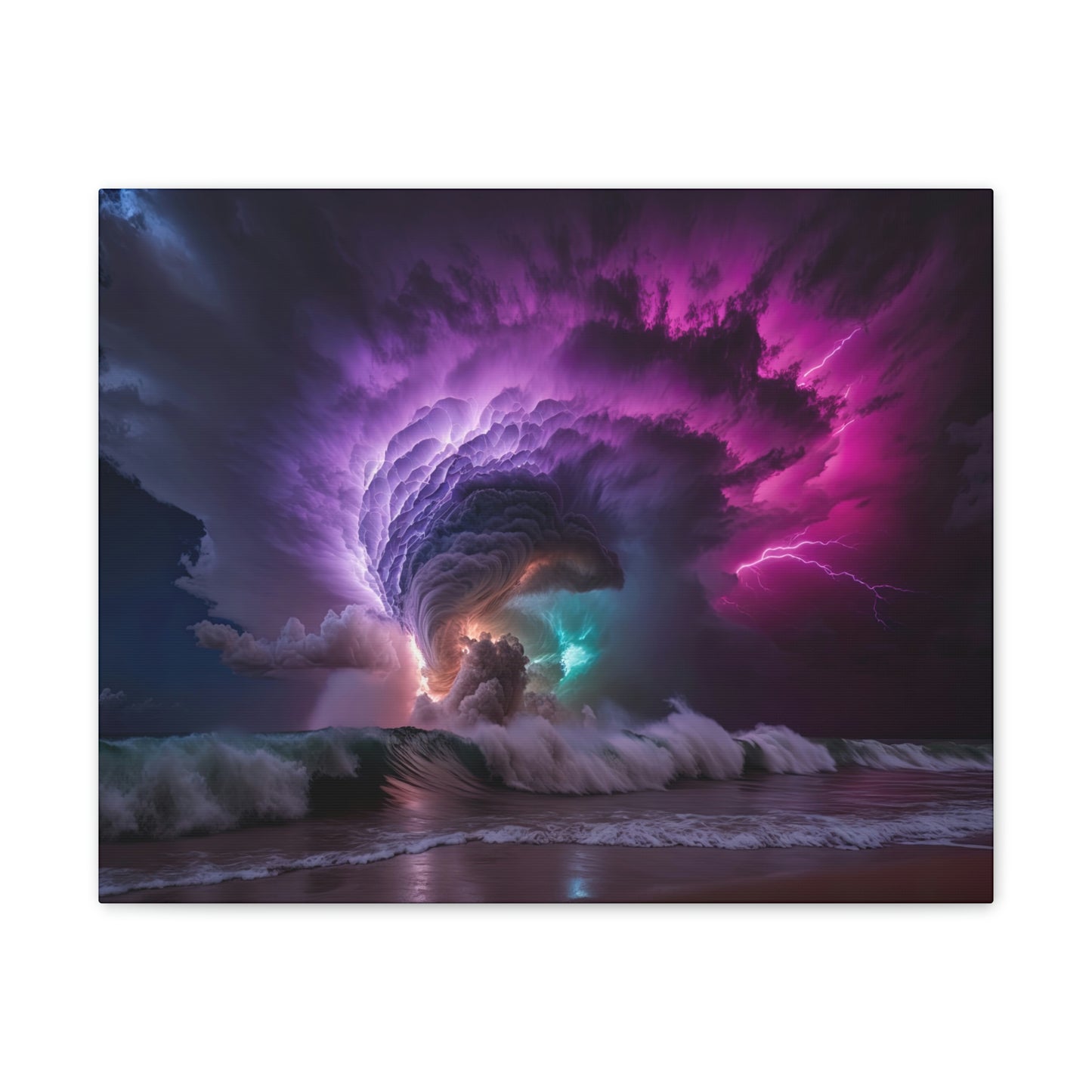 "Stormy Sea" Canvas Stretched, 0.75" - Print