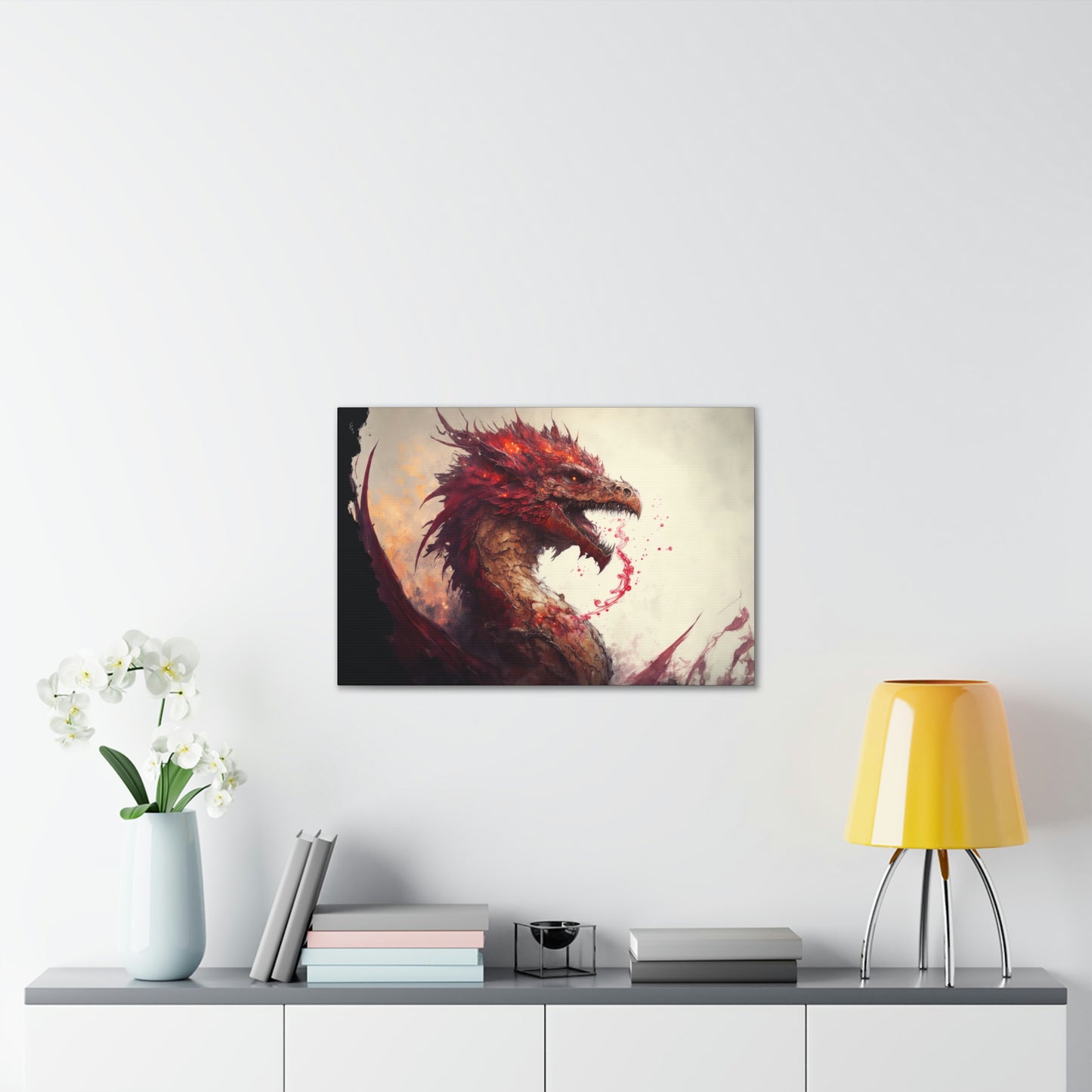 "Blood Dragon" Canvas Stretched, 0.75" - Print