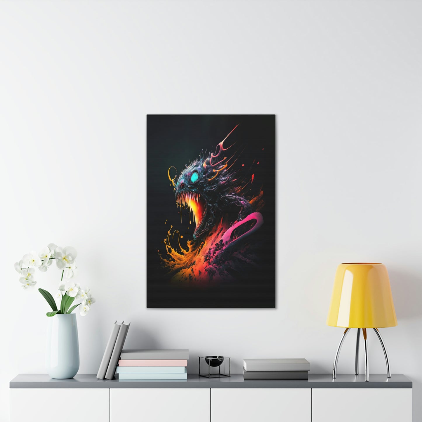 "Alien Parasite" Canvas Stretched, 0.75" - Print