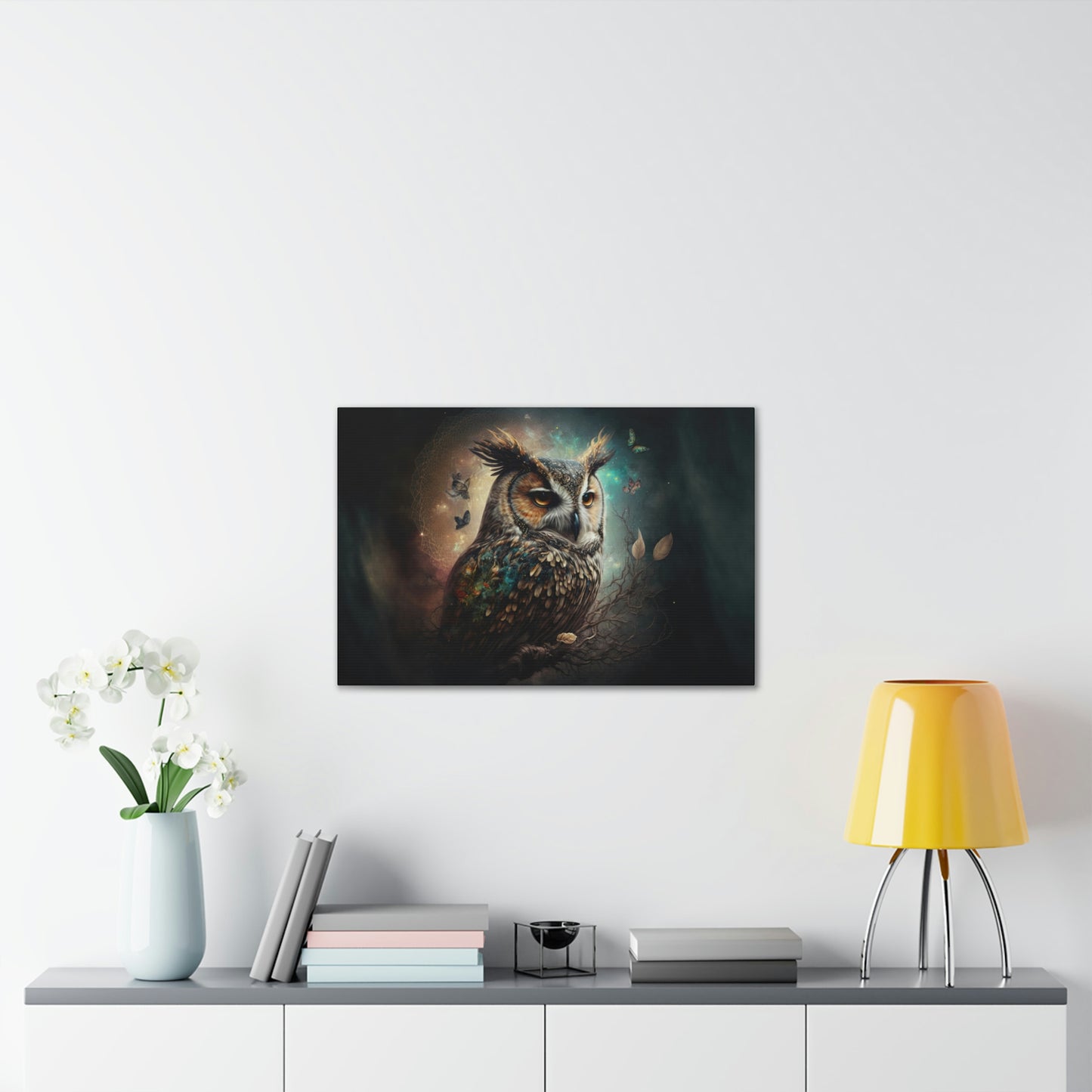 "Forest Spirit owl" Canvas Stretched, 0.75" - Print