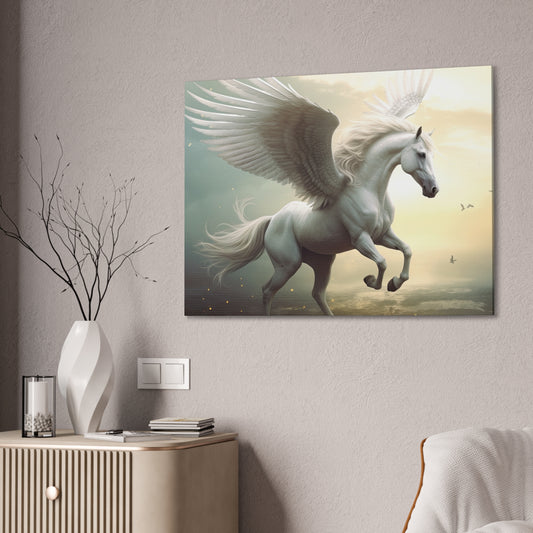 "Wings Of Dawn Pegasus" Canvas Stretched, 0.75" - Print