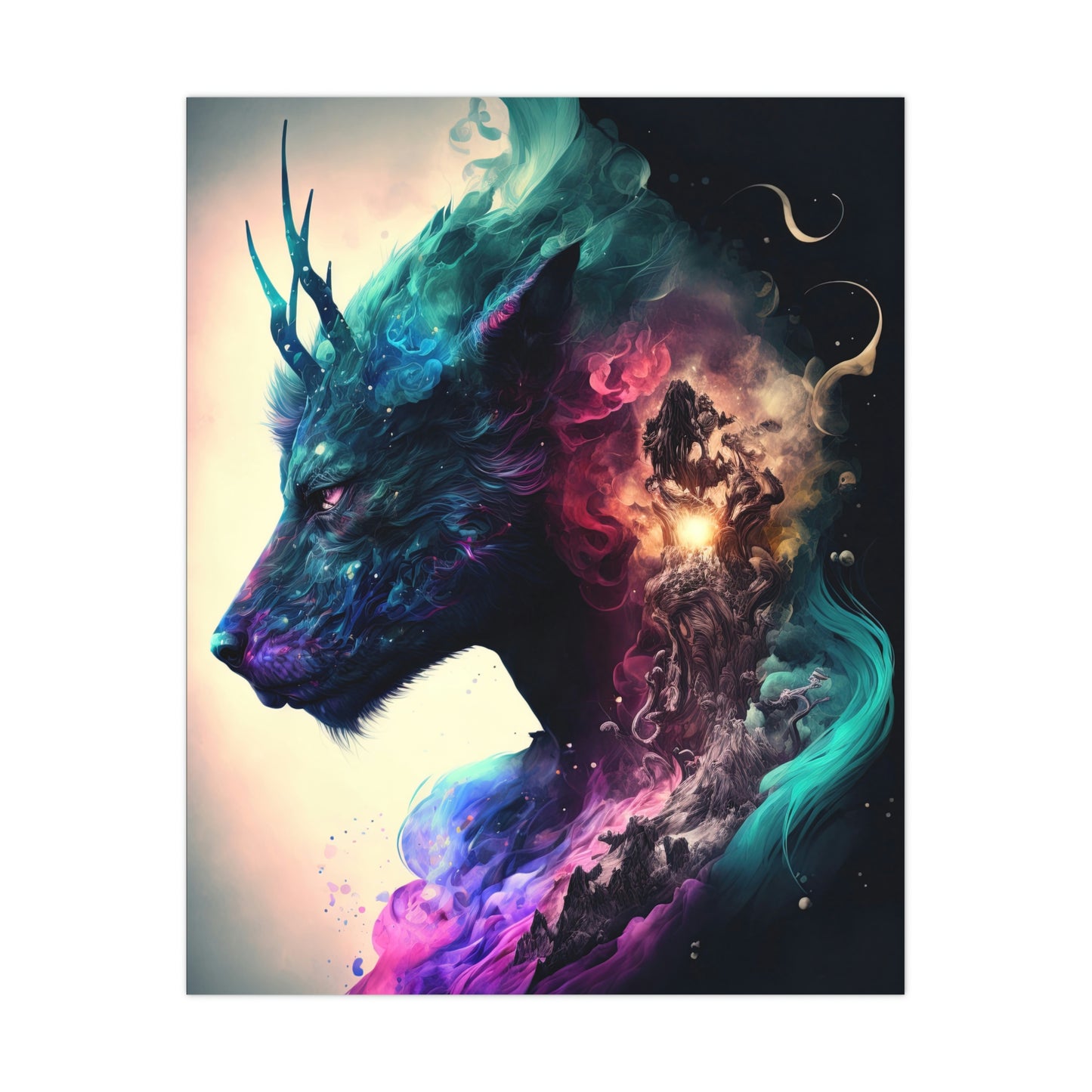 "Cervitaur Deity" Poster - Print