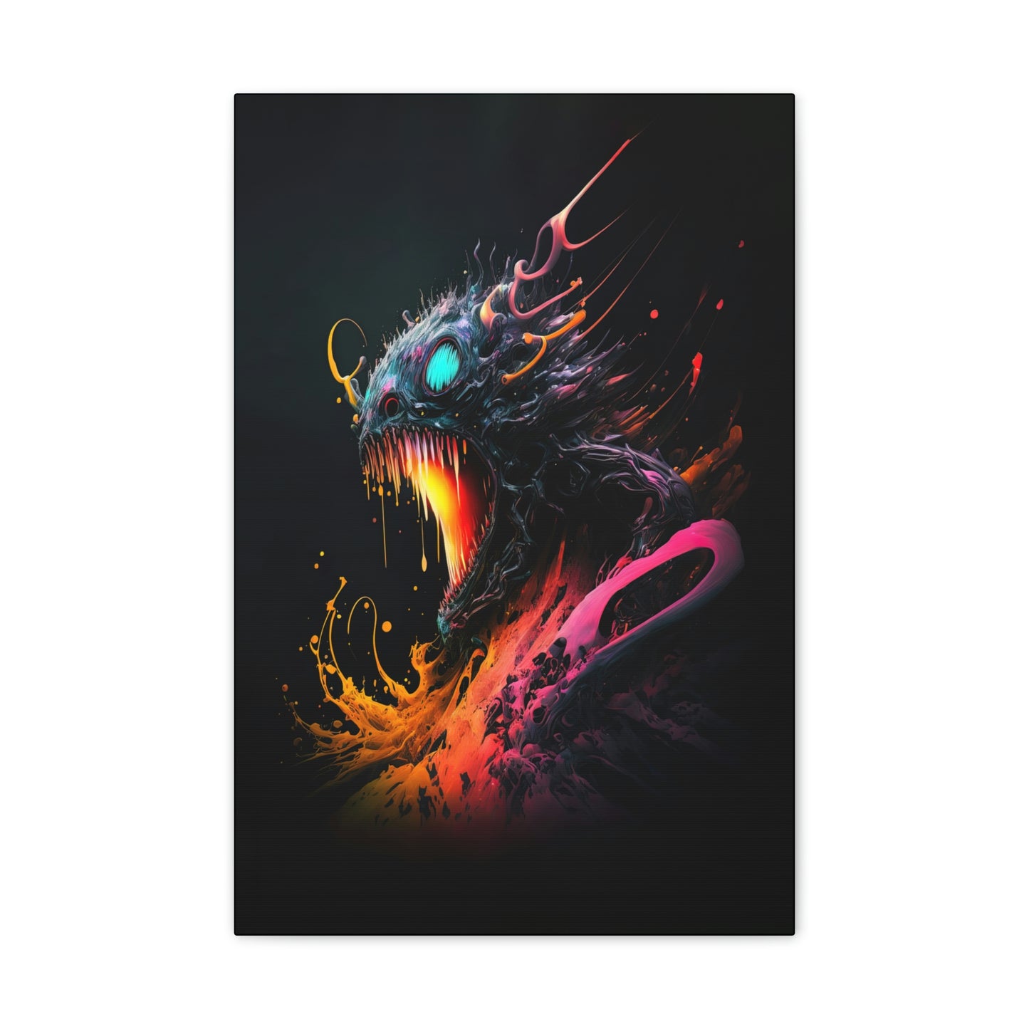 "Alien Parasite" Canvas Stretched, 0.75" - Print