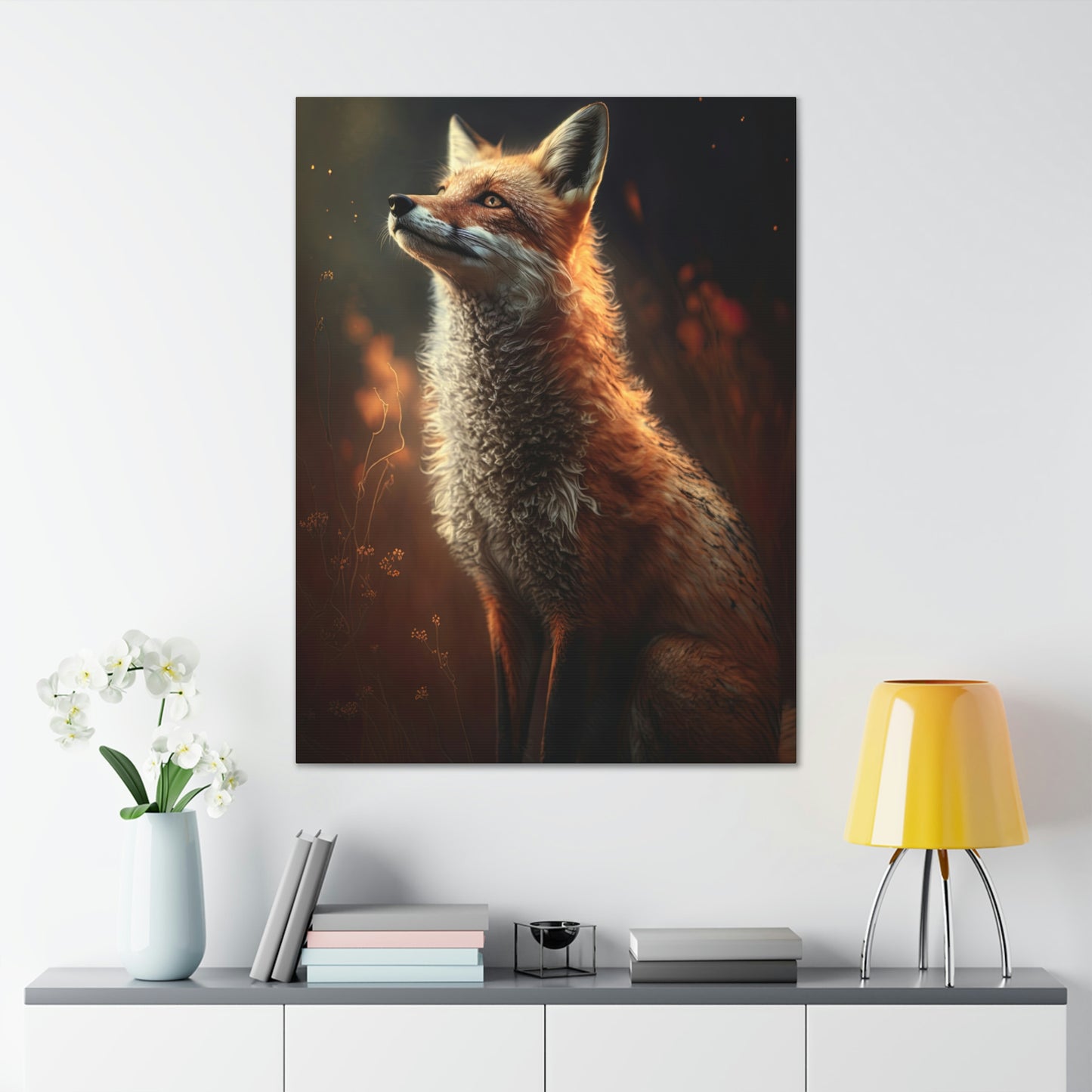 "Wistful Fox" Canvas Stretched, 0.75" - Print