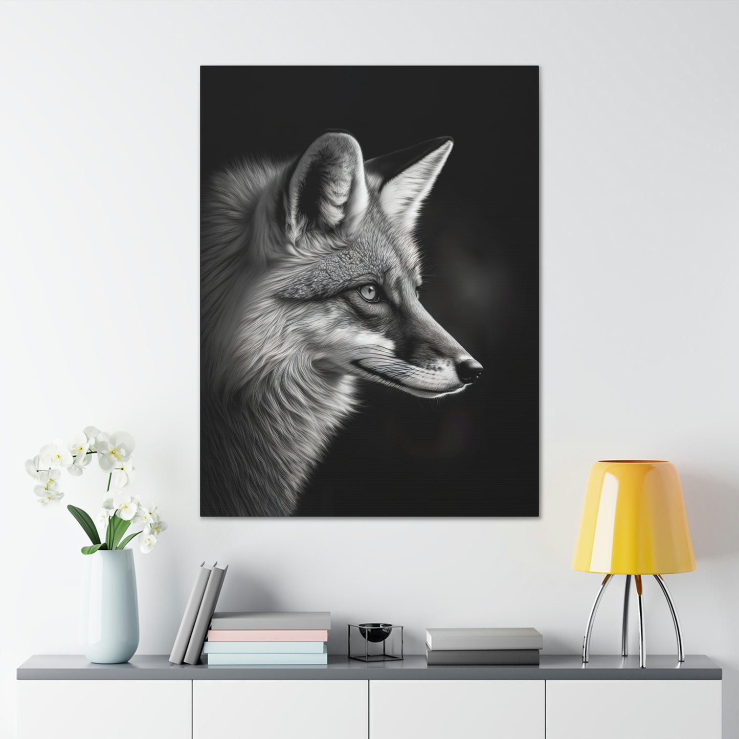 "OutFoxed" Canvas Stretched, 0.75" - Print