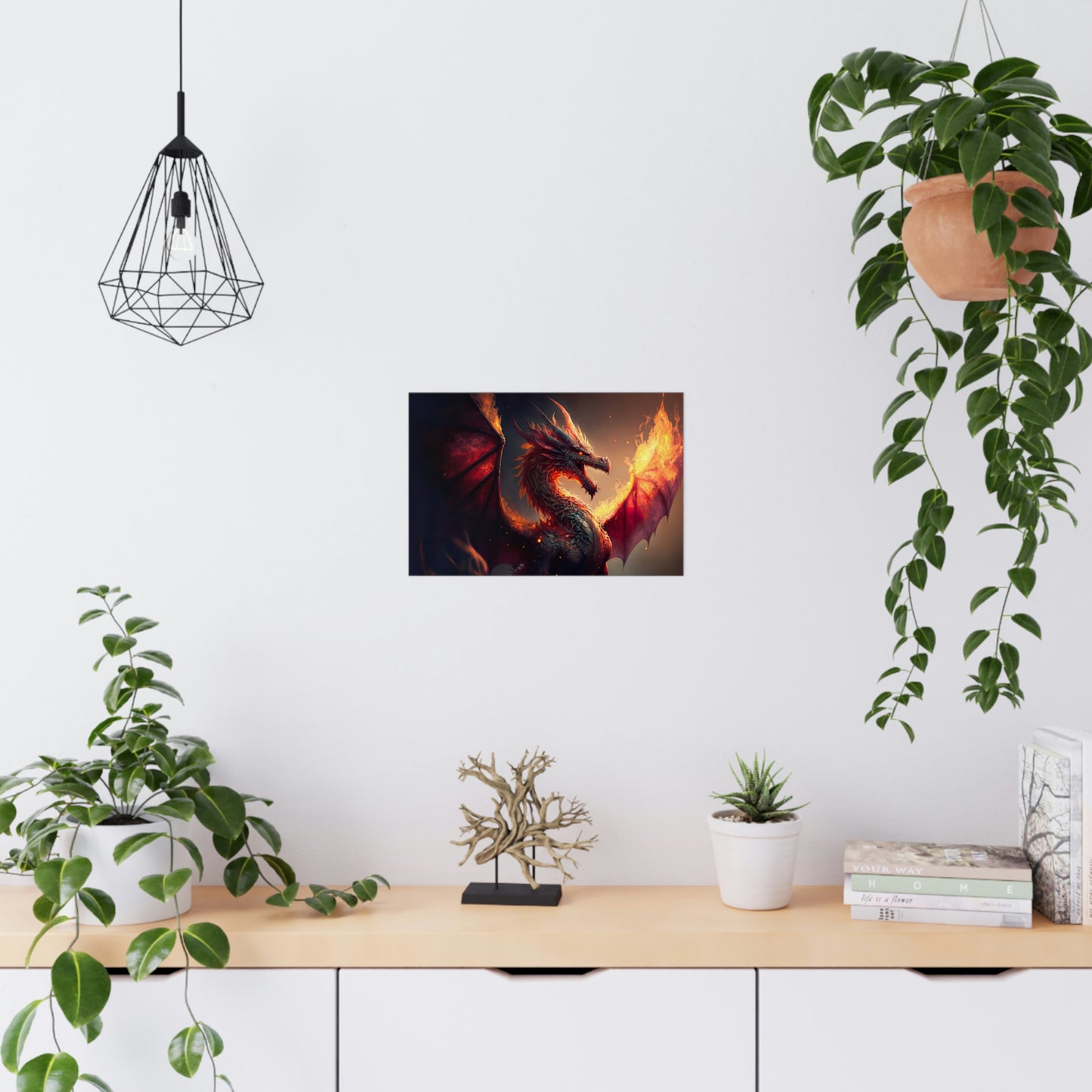 "Fire Dragon" Poster - Print