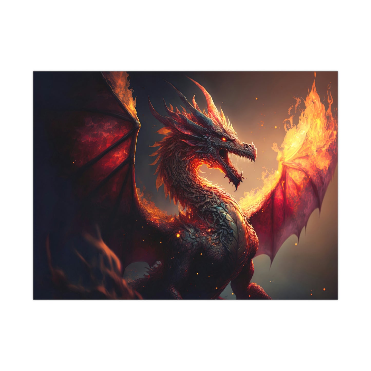 "Fire Dragon" Poster - Print