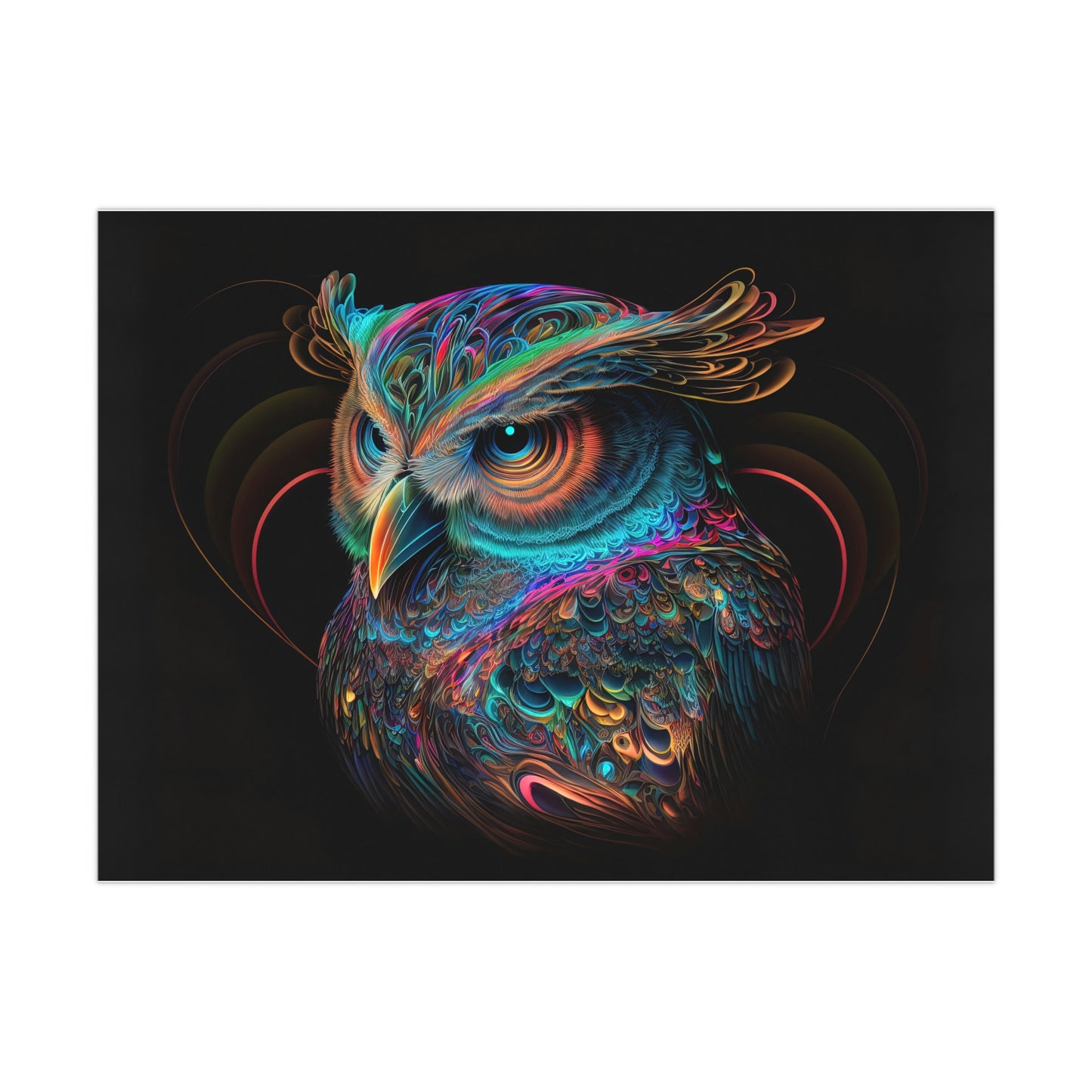 "Fluro Owl" Poster - Print