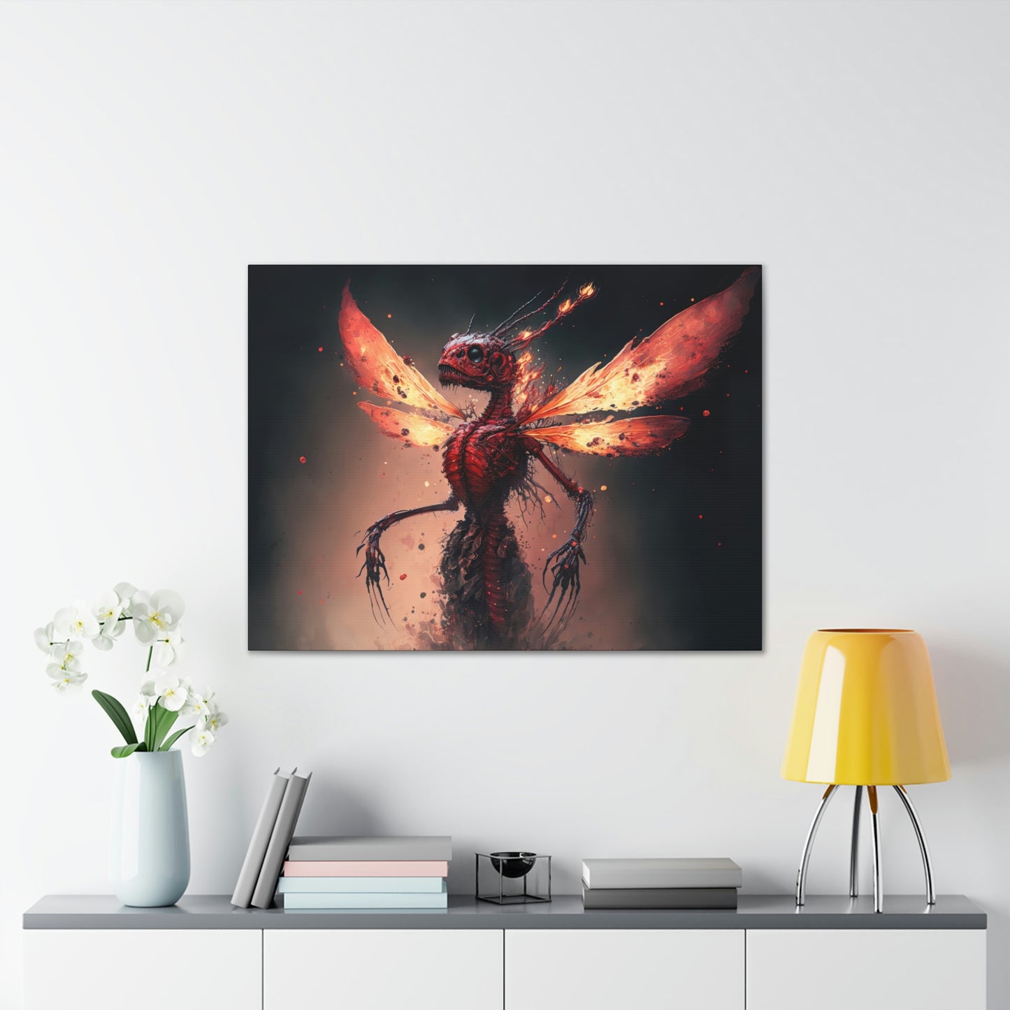 "Dragon Spryte Resurrection" Canvas Stretched, 0.75" - Print