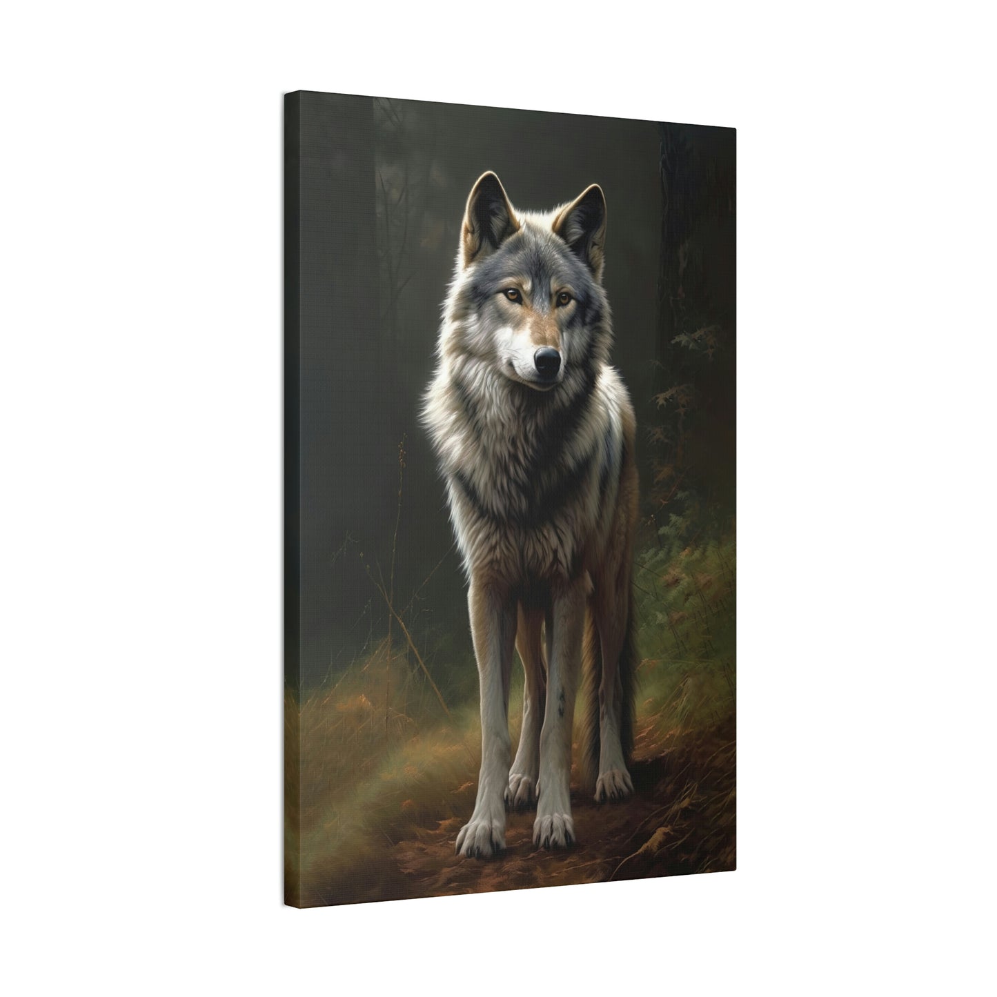 "Spirit Wolf" Canvas Stretched, 0.75" - Print