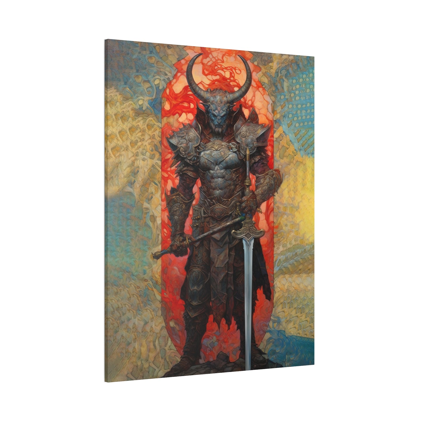 "Minotaur Champion" Canvas Stretched, 0.75" - Print