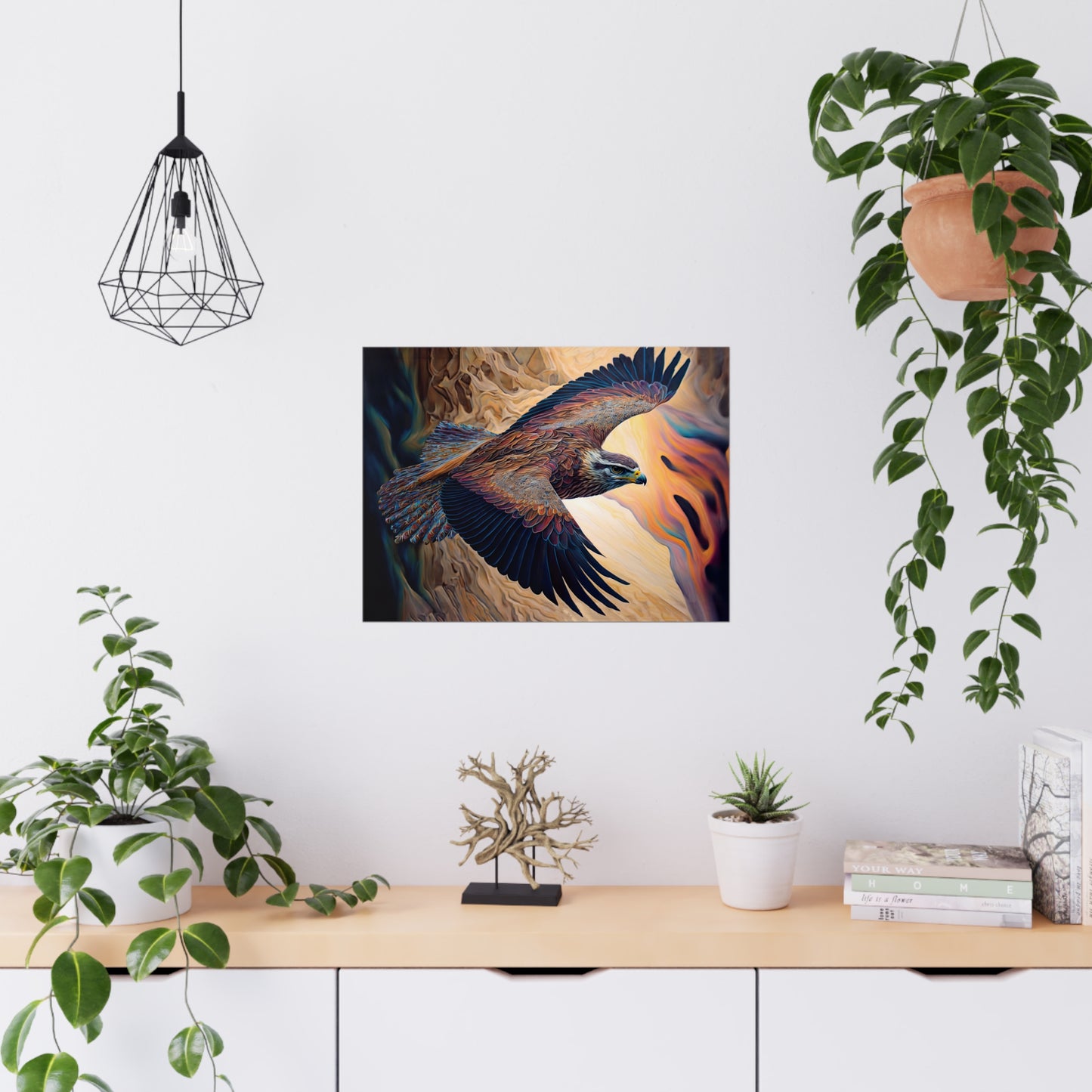 "Ivory Winged Lynx" Poster - Print