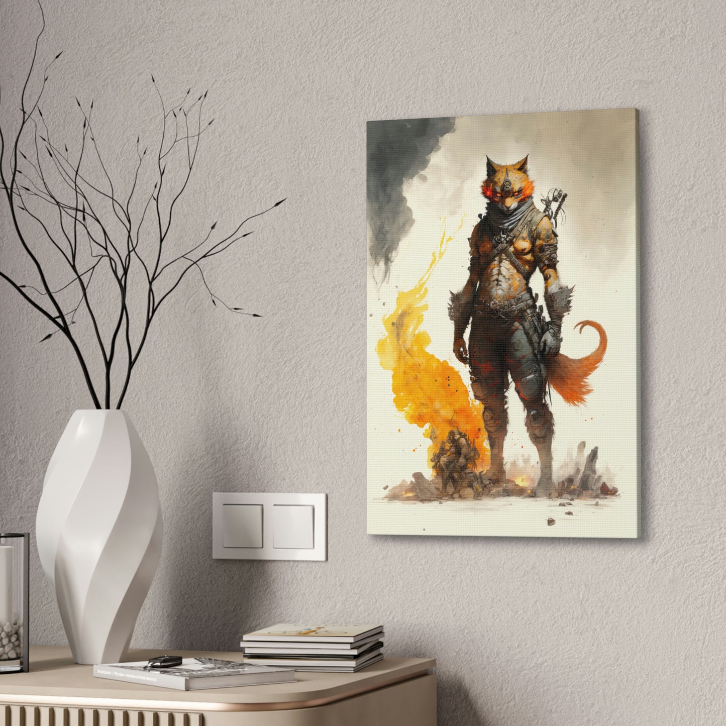 "Madmax Cat" Canvas Stretched, 0.75" - Print