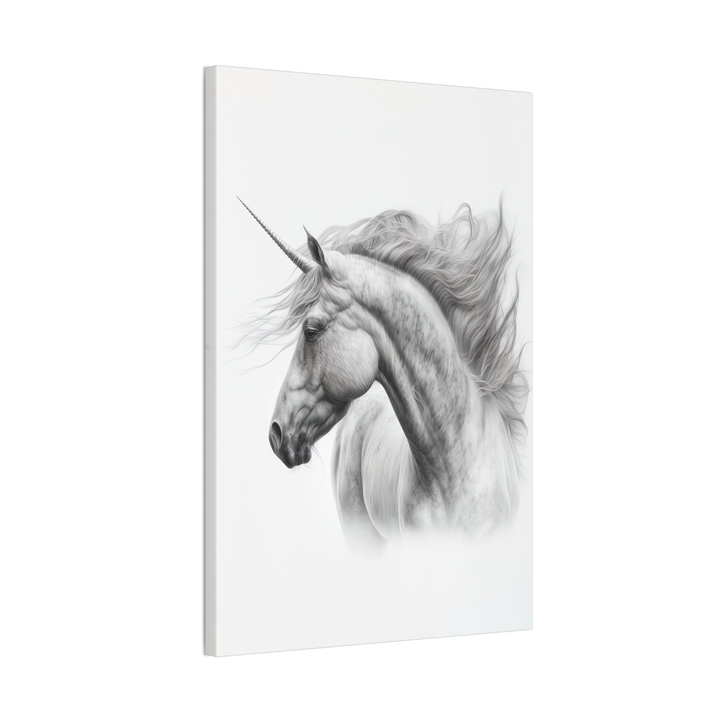 "Unicorn Sketch" Canvas Stretched, 0.75" - Print