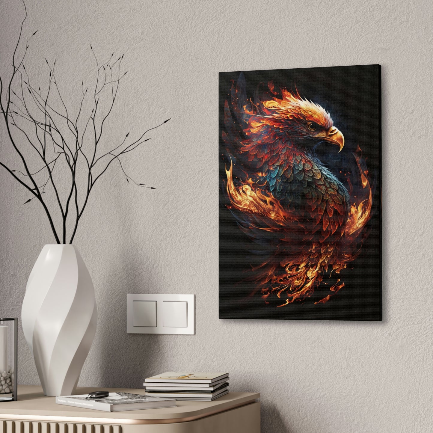 "Phoenix Flare" Canvas Stretched, 0.75" - Print