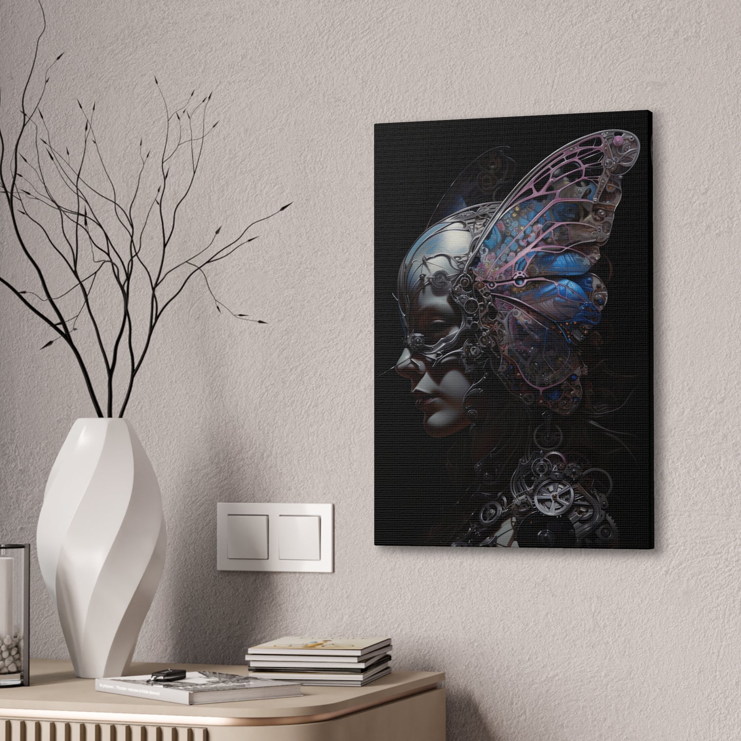 "Cybernetic Butterfly" Canvas Stretched, 0.75" - Print