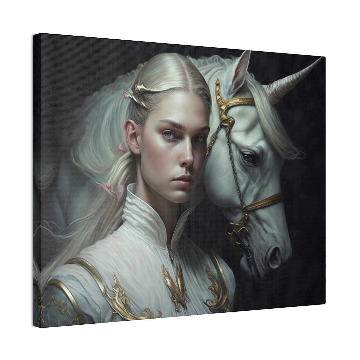 "Unicorn Carer" Canvas Stretched, 0.75" - Print