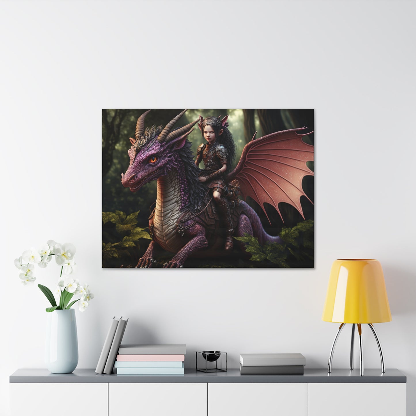 "Dragon Fairy Scout" Canvas Stretched, 0.75" - Print