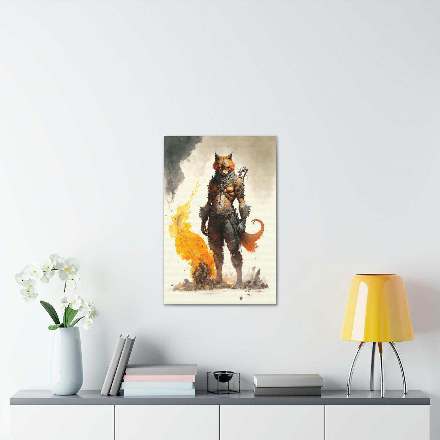 "Madmax Cat" Canvas Stretched, 0.75" - Print