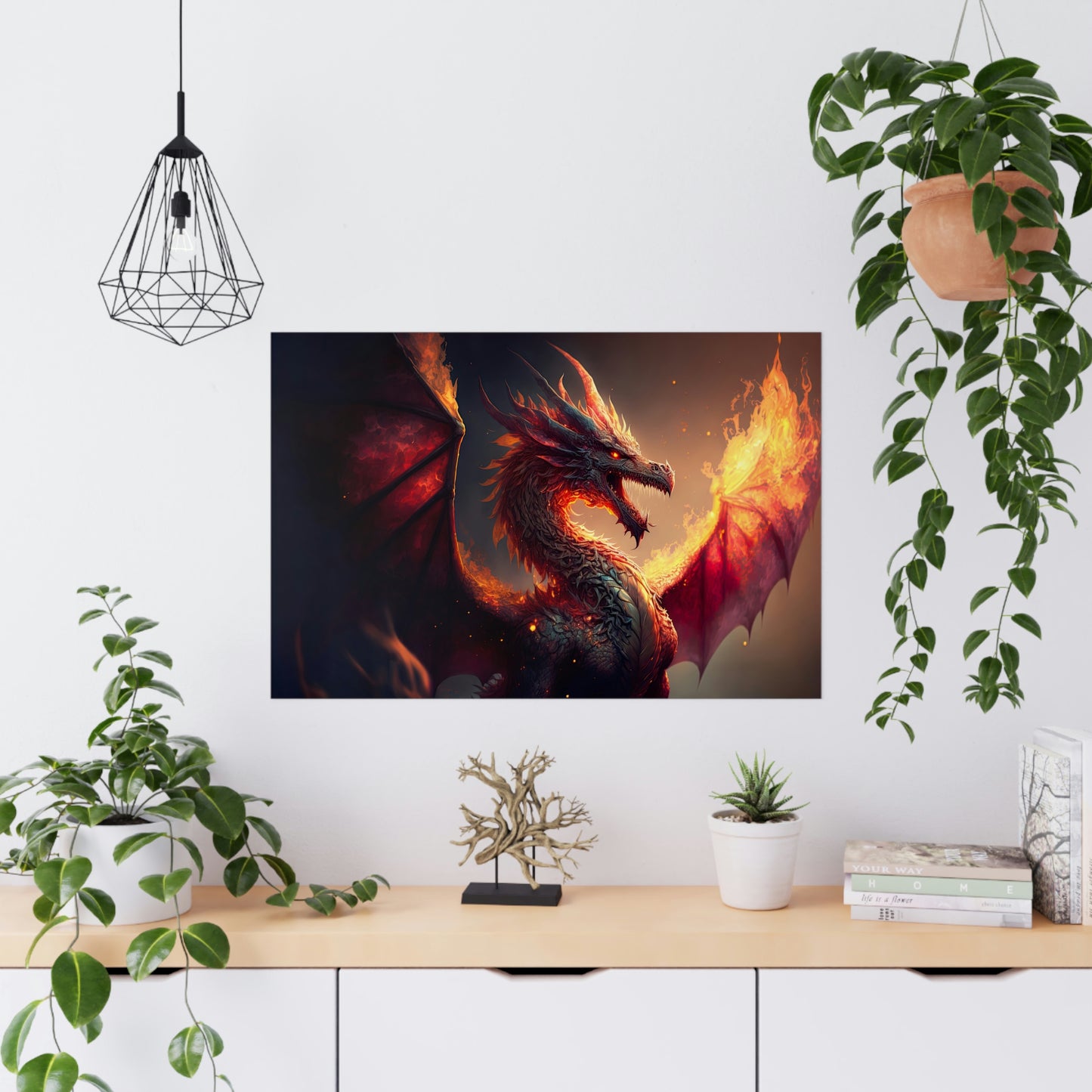 "Fire Dragon" Poster - Print