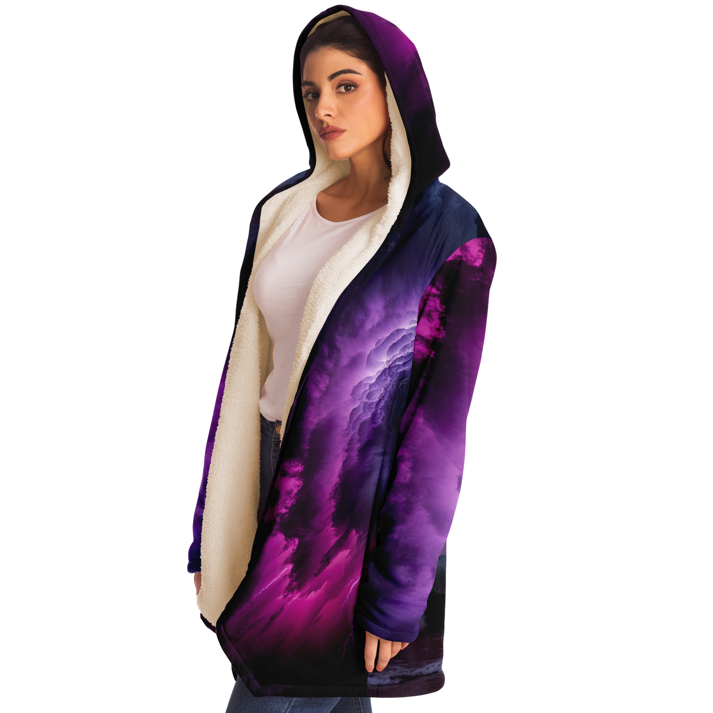 Stormy Sea Microfleece Cloak