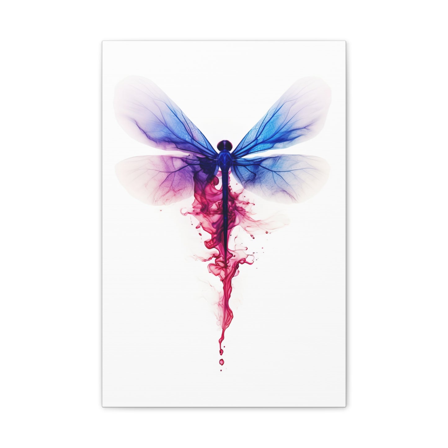 "Inkblot Dragonfly" Canvas Stretched, 0.75" - Print