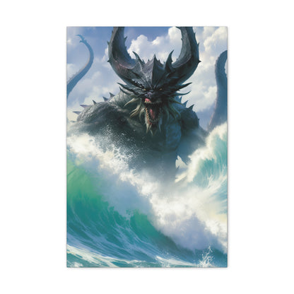 "Wrath Of The Kraken" Canvas Stretched, 0.75" - Print