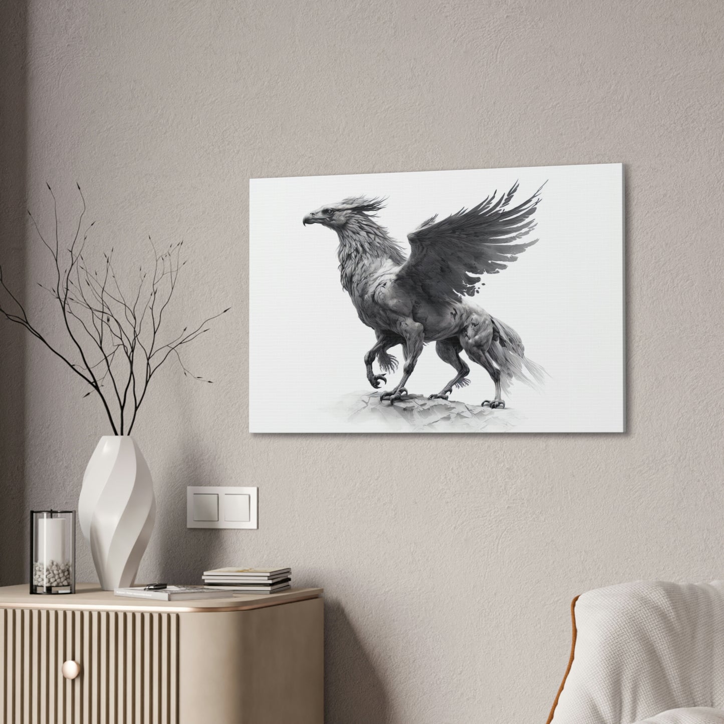 "Hippogriff" Canvas Stretched, 0.75" - Print