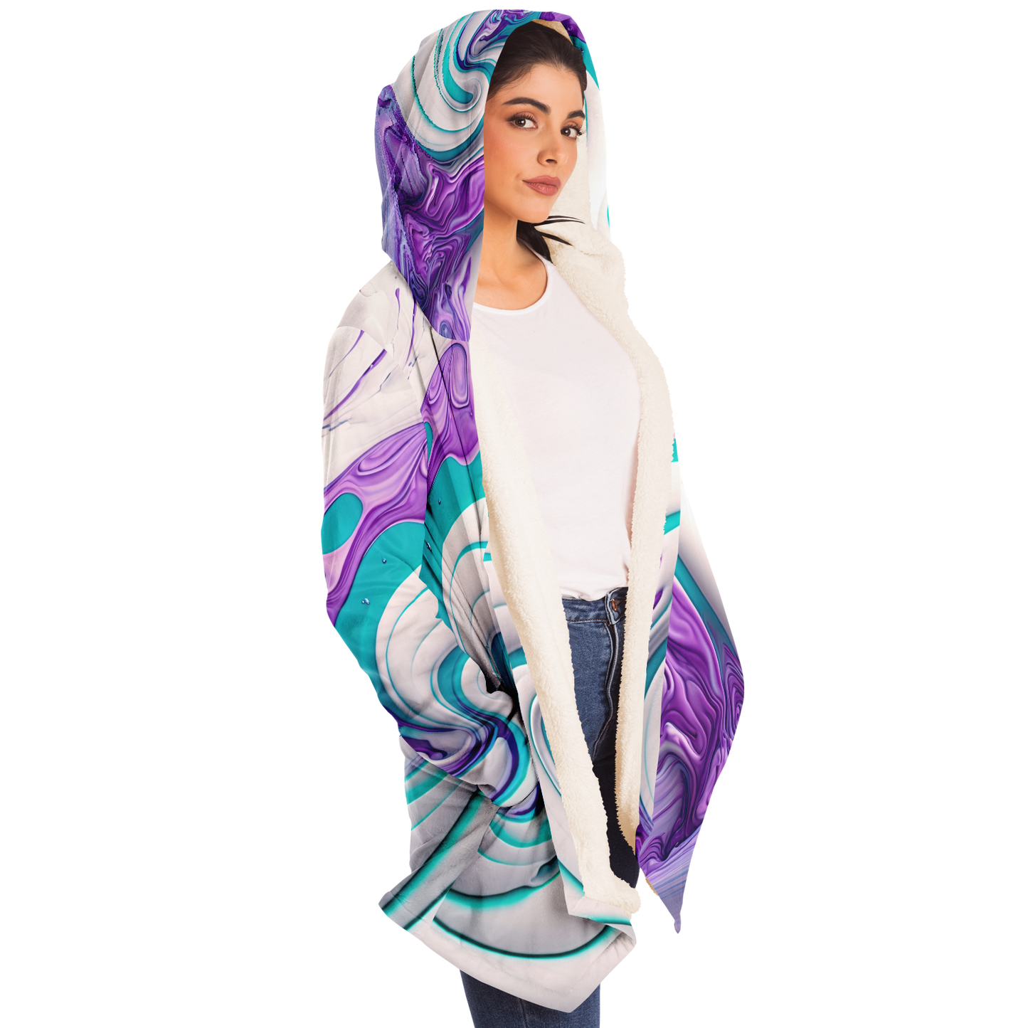 Marble Melt Microfleece Festival Cloak