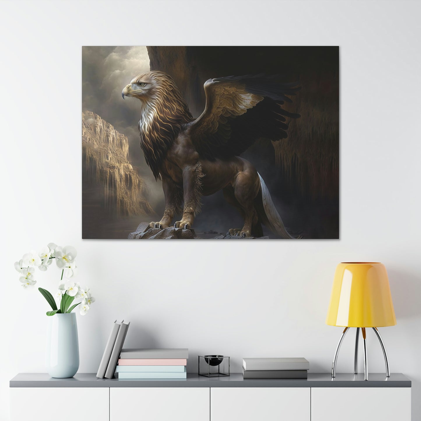 "Griffon Guard" Canvas Stretched, 0.75" - Print