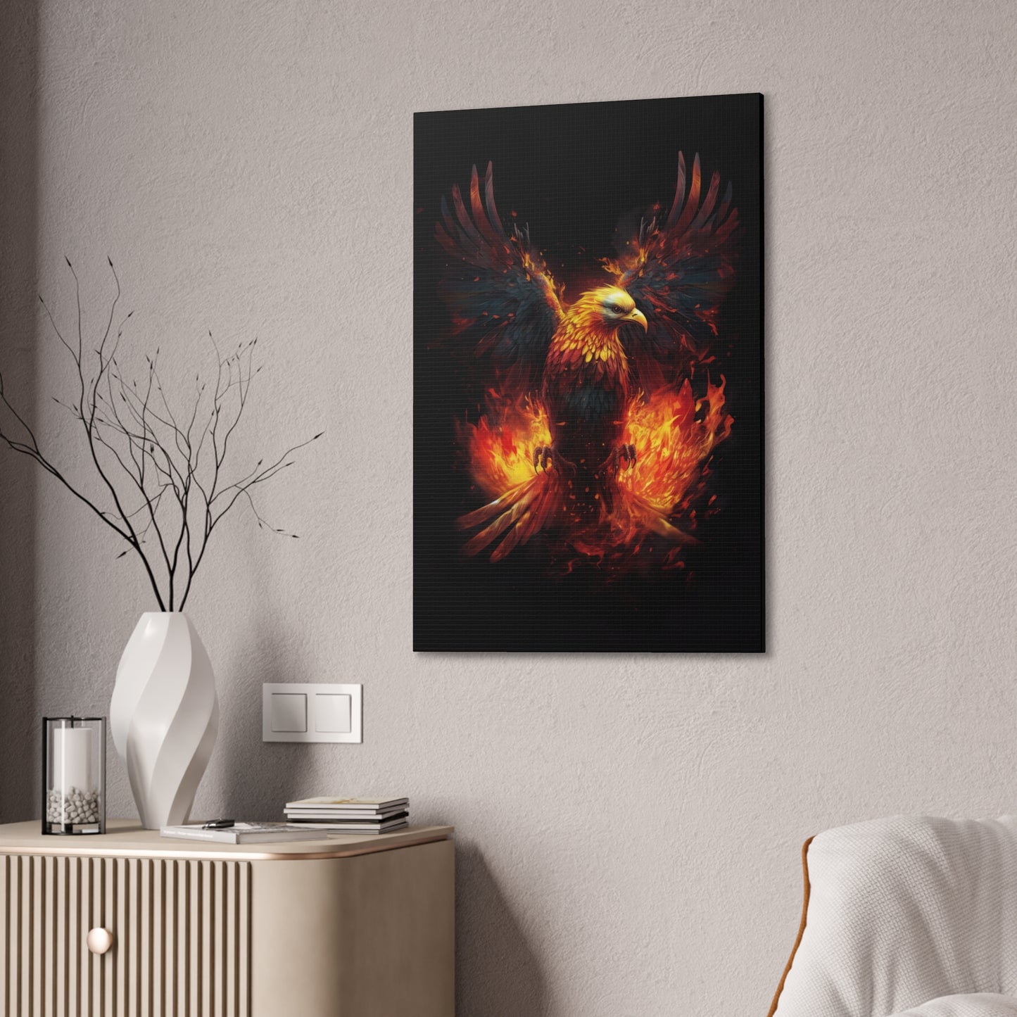 "Phoenix Resurrection" Canvas Stretched, 0.75" - Print