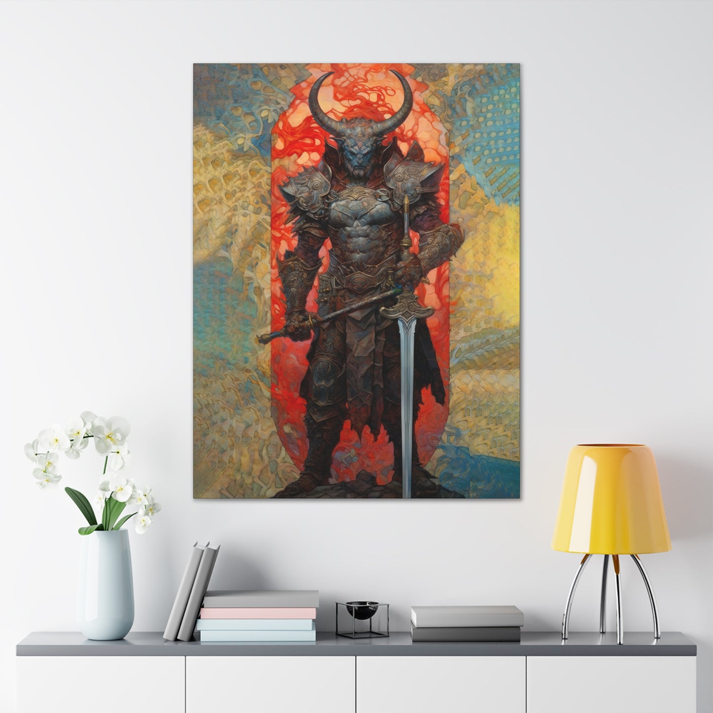 "Minotaur Champion" Canvas Stretched, 0.75" - Print