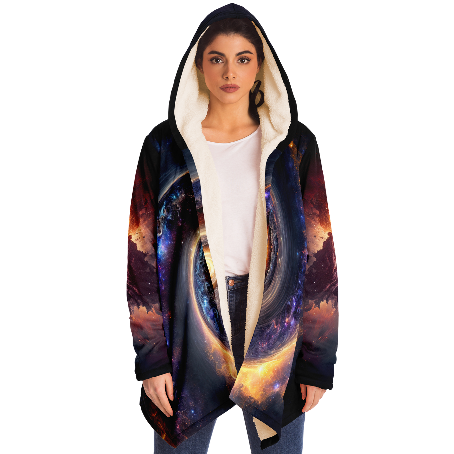 Galaxy Drift Microfleece Festival Cloak