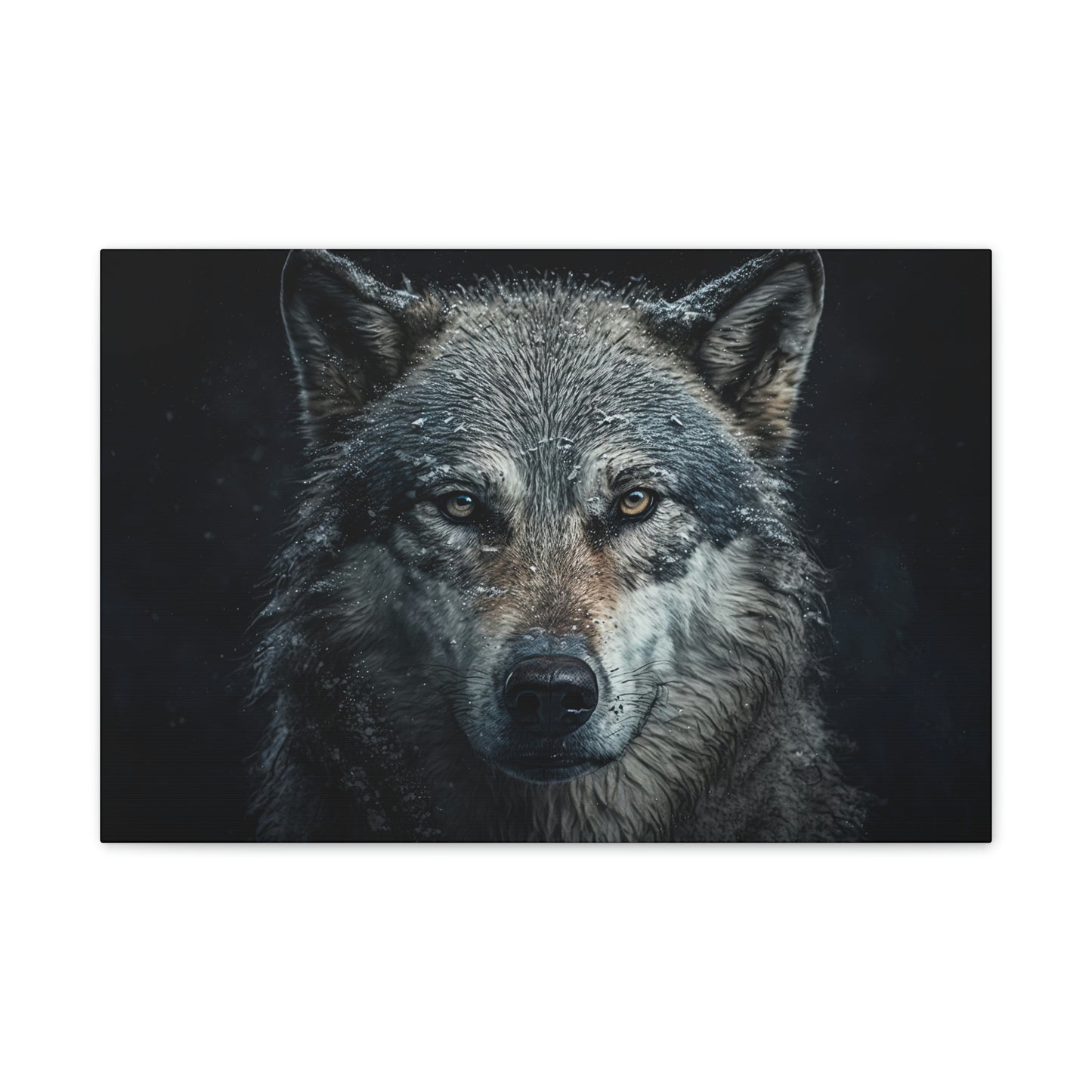 "Loyal Wolf" Canvas Stretched, 0.75" - Print