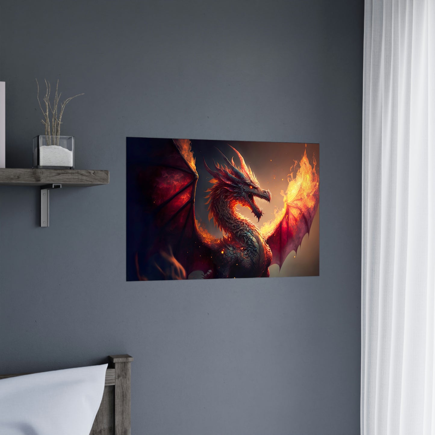 "Fire Dragon" Poster - Print