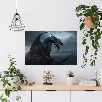 "Obsidian dragon" Poster - Print