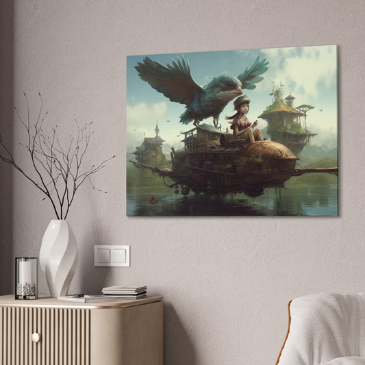 "Flighty Float" Canvas Stretched, 0.75" - Print