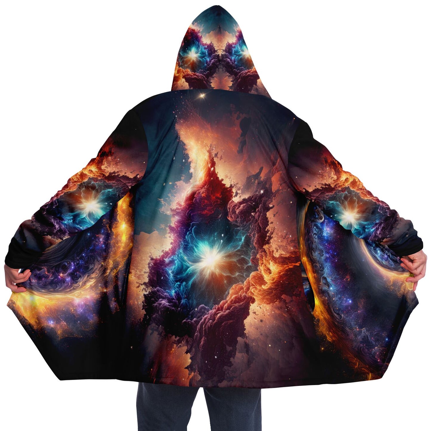 Galaxy Drift Microfleece Festival Cloak